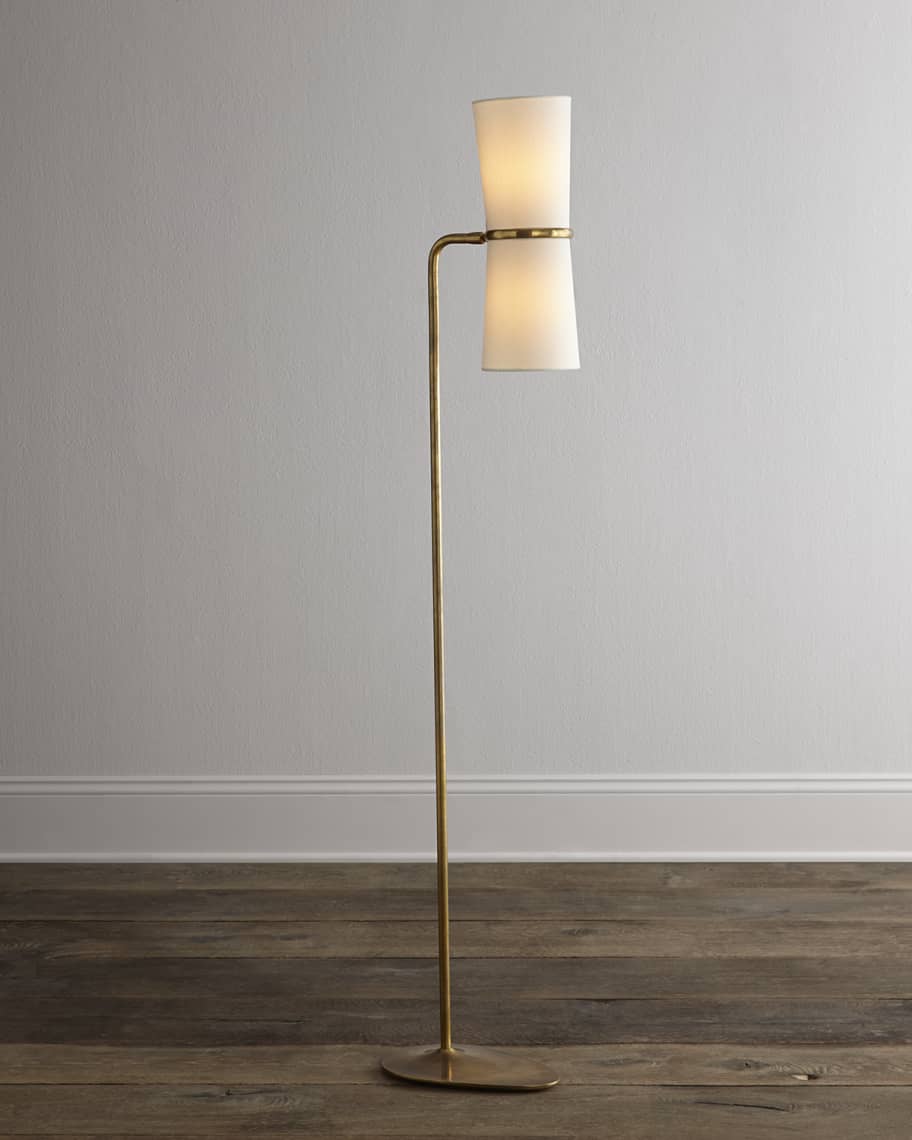 Image 1 of 3: Clarkson Brass Floor Lamp