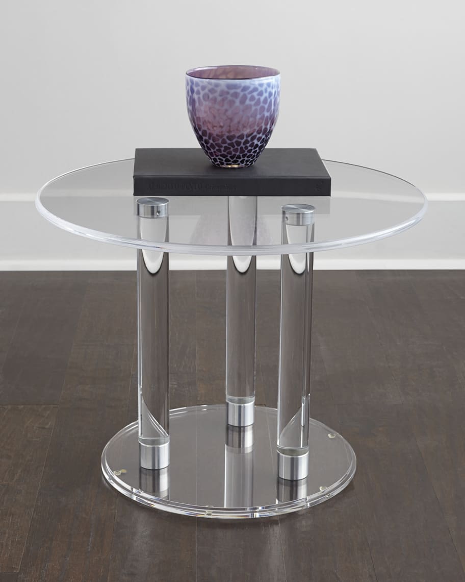 Image 1 of 3: Anthony Acrylic Side Table