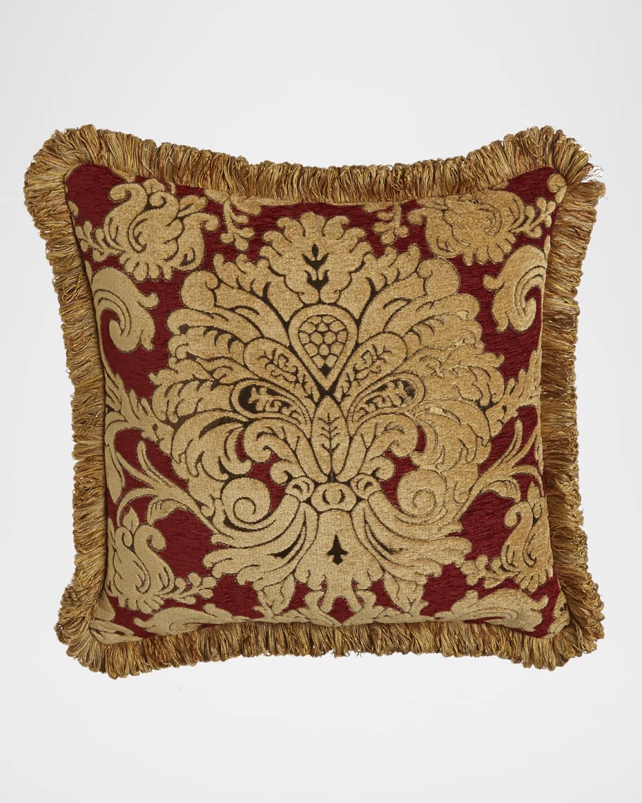 Austin Horn Collection Bellissimo Square Chenille Pillow