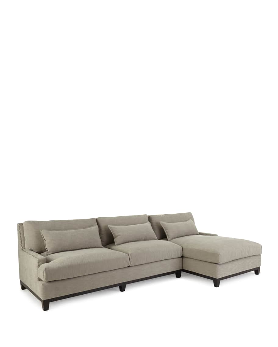 Image 2 of 2: Rena Right-Facing Sectional Sofa 129.5"