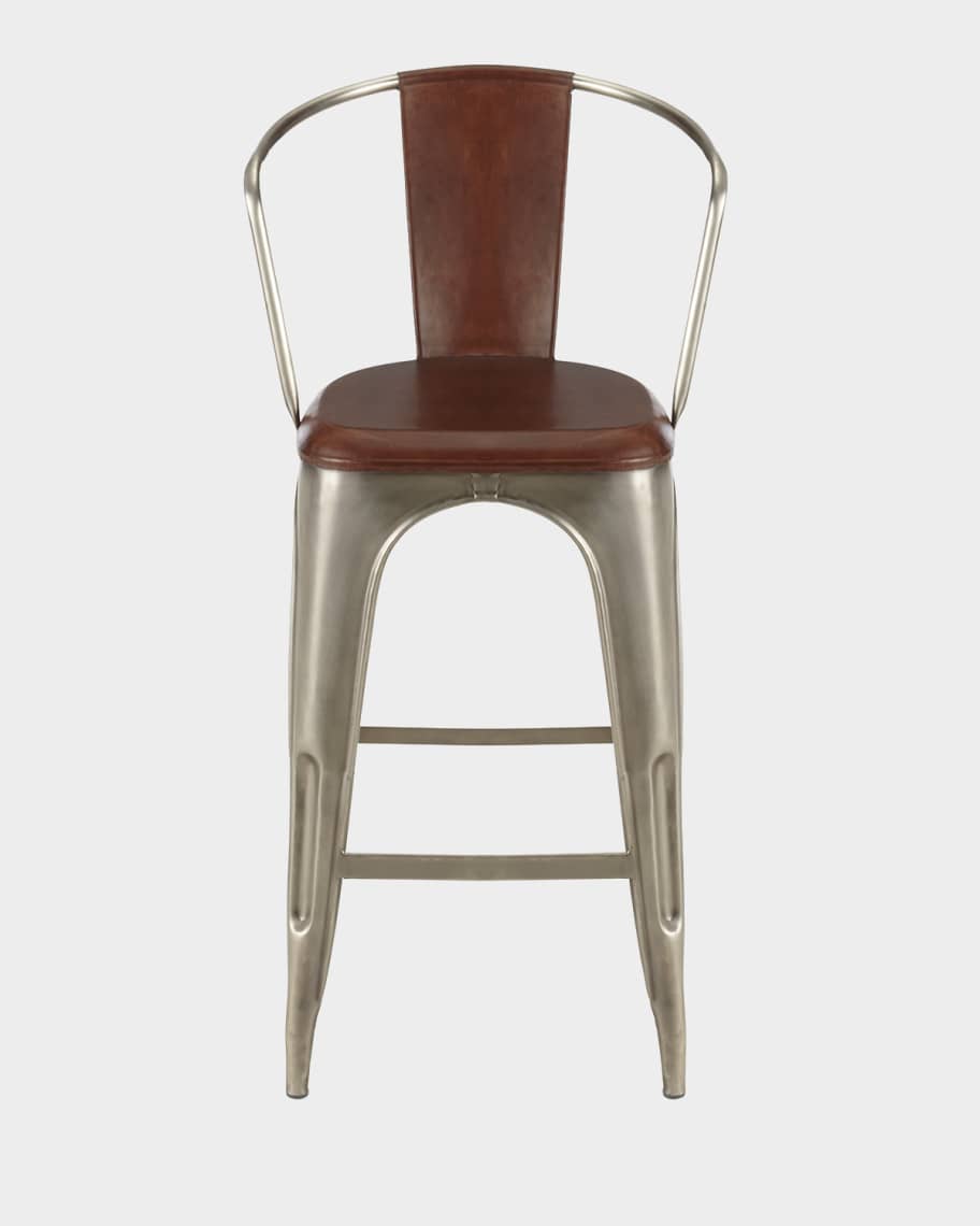 Image 1 of 5: Sundance Leather Barstool, 30"
