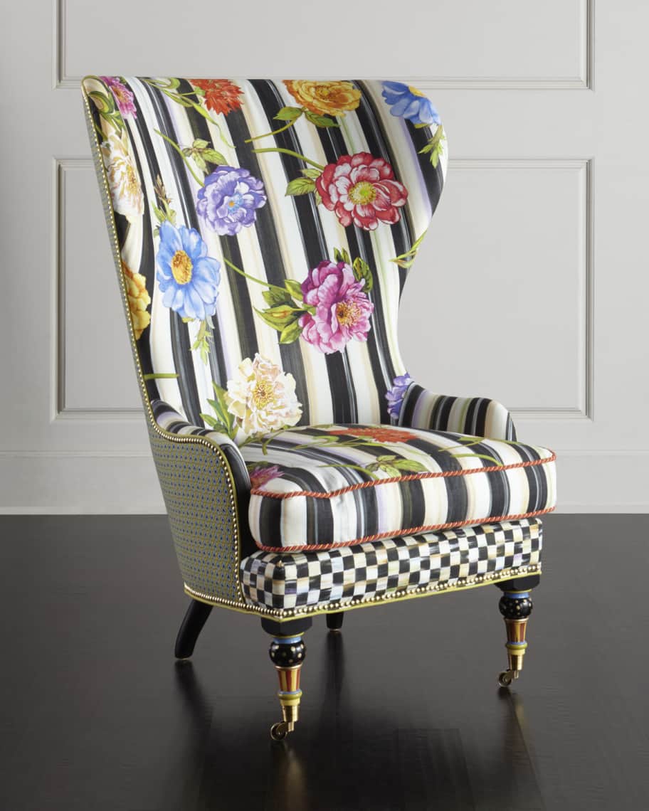 Image 1 of 5: Cutting Garden High-Back Wing Chair
