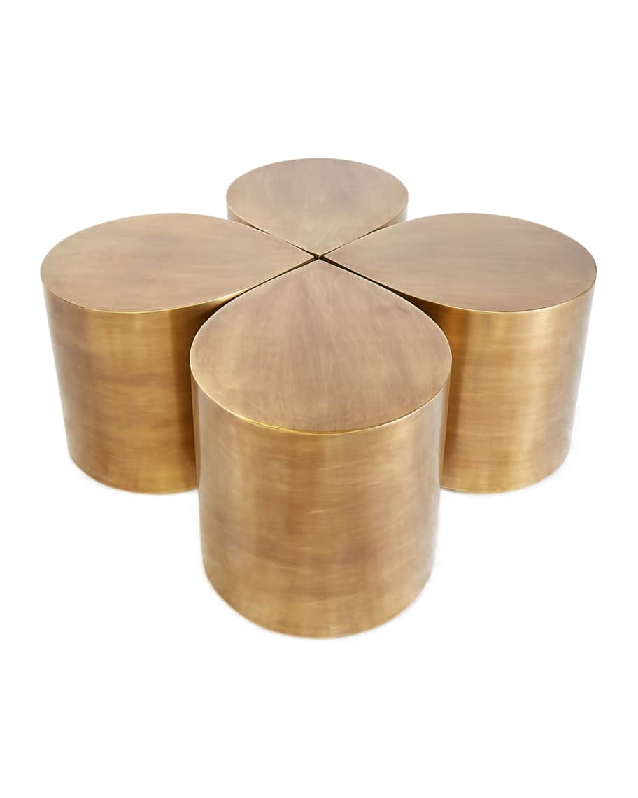 Image 3 of 3: Brass Teardrop Table