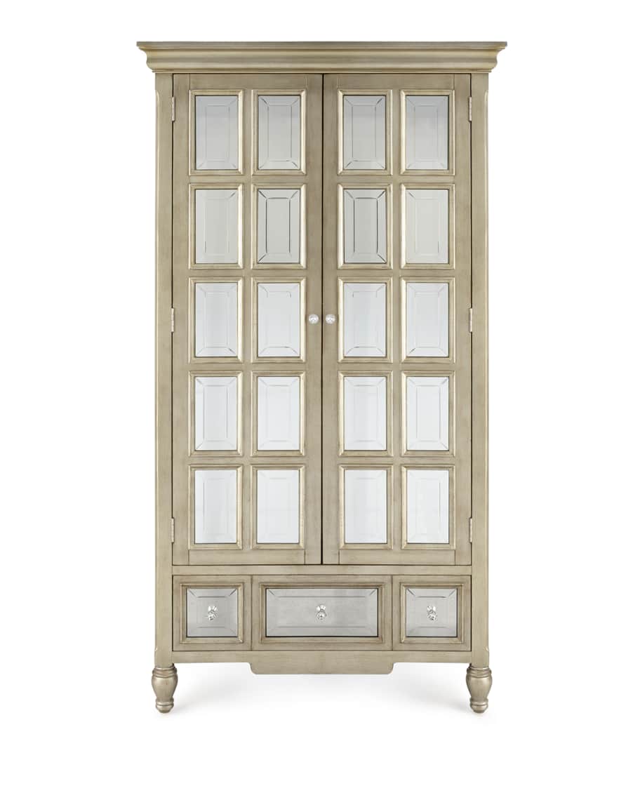 Image 2 of 2: Brielle Mirrored Cabinet