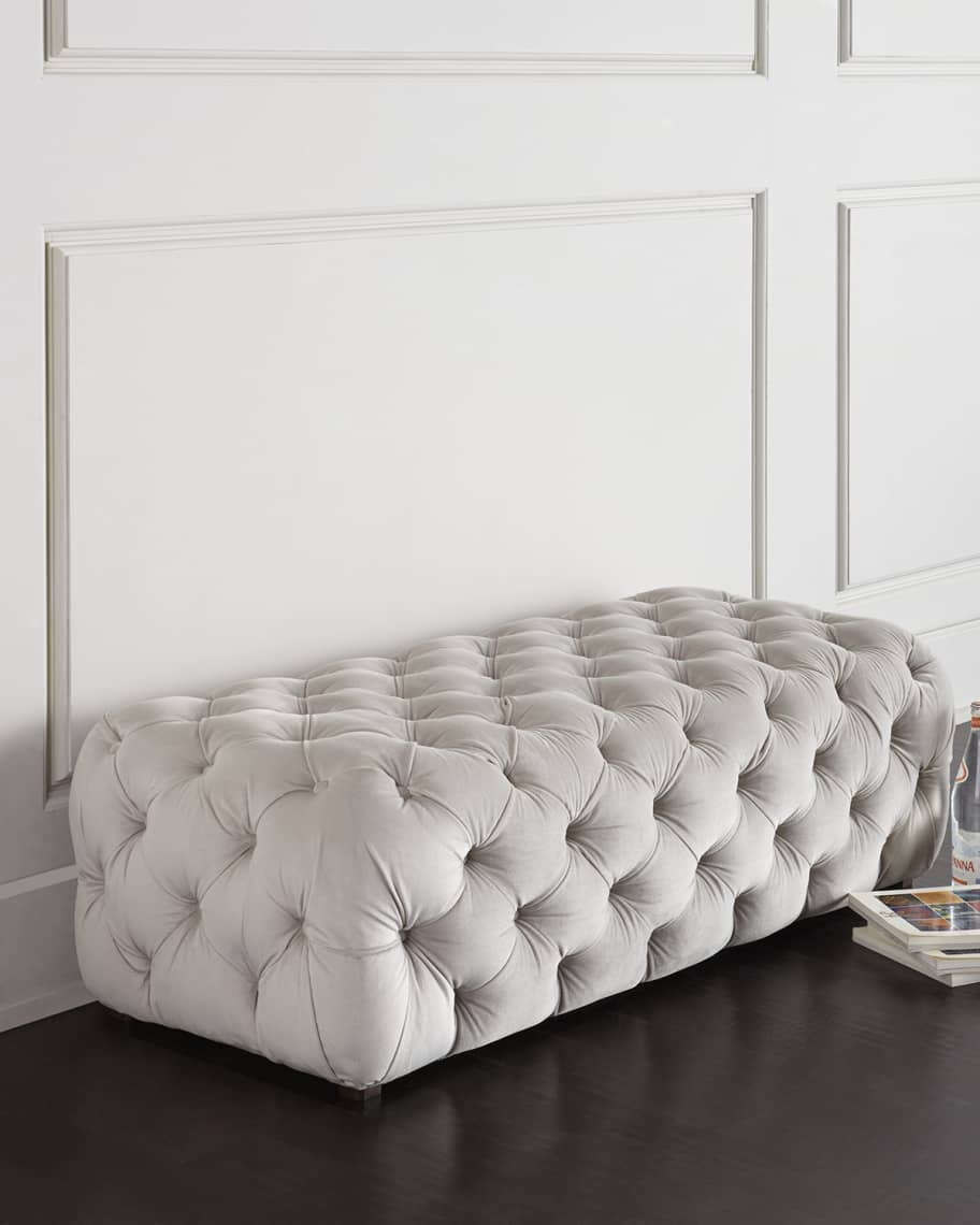 Image 1 of 3: Grace Tufted Bench