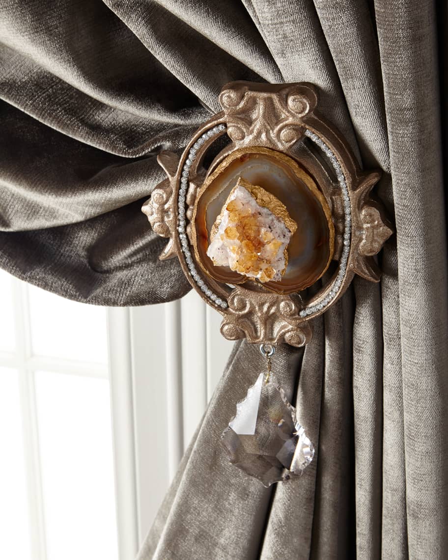 Image 1 of 4: Each Paris Geode Curtain Tieback