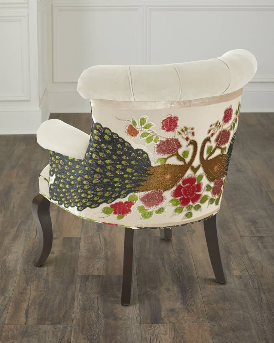 Haute House Cream Peacock Chair | Horchow