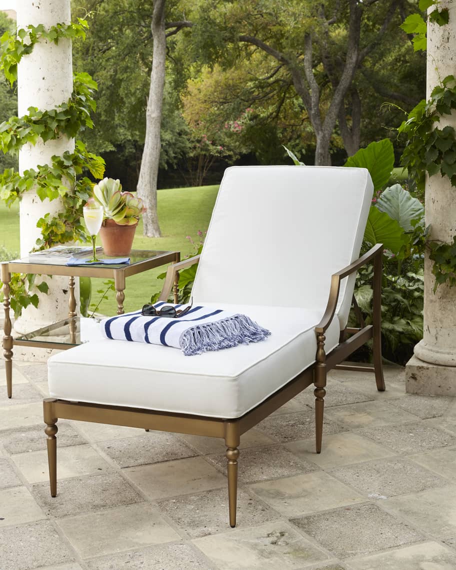 Sophia Outdoor Single Chaise & Side Table