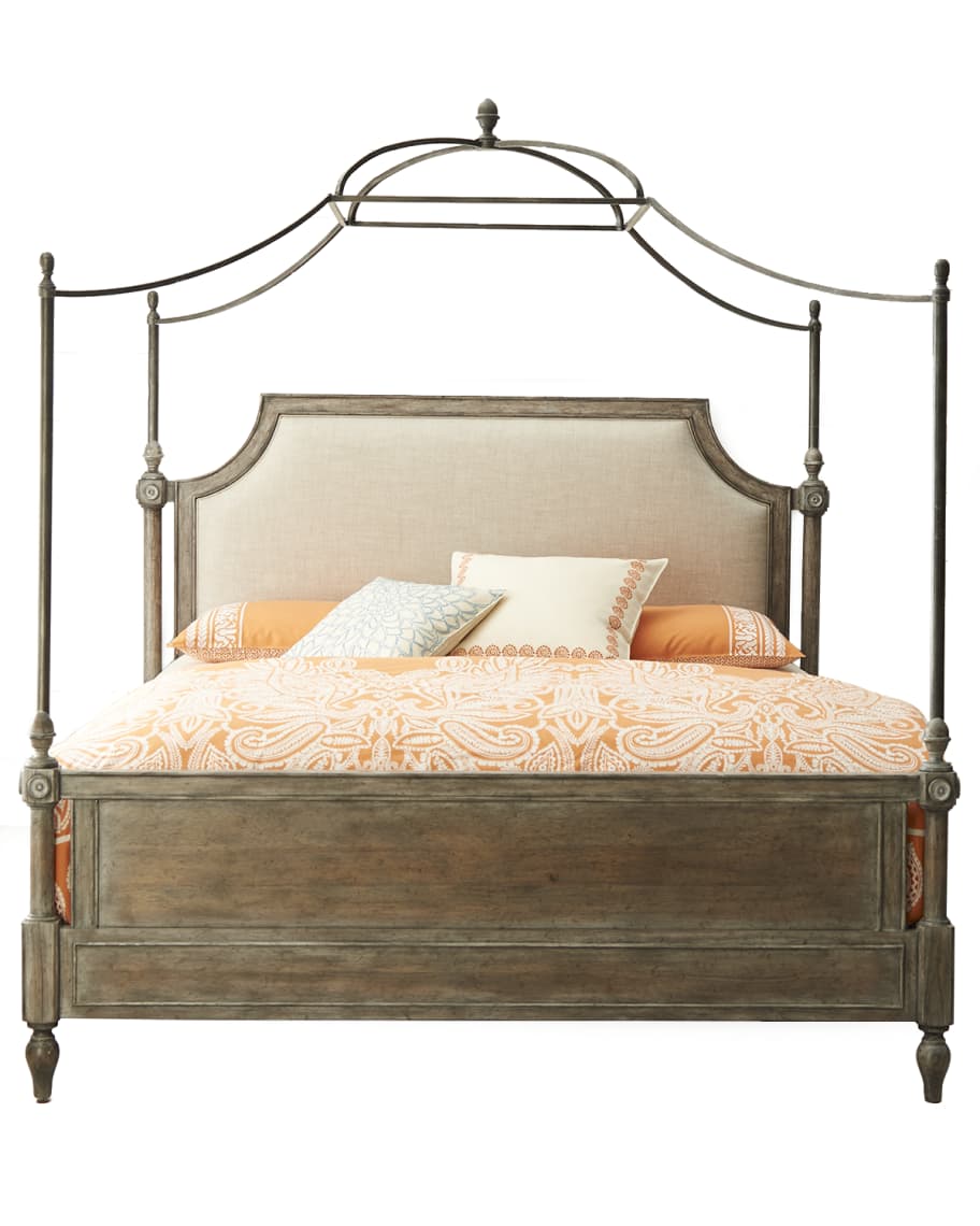 Furniture Cortina Bedroom, Cortina Solid Wood Sleigh Bed King