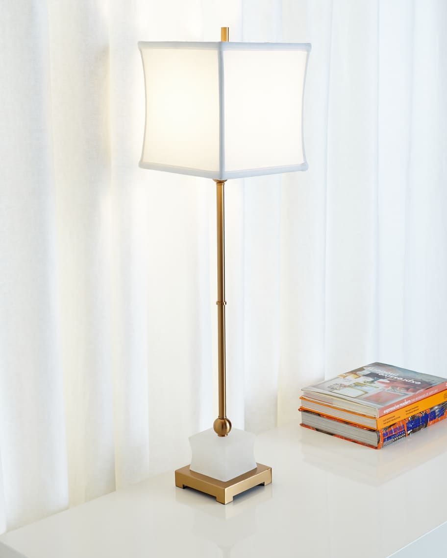 Image 1 of 2: Golden Buffet Lamp
