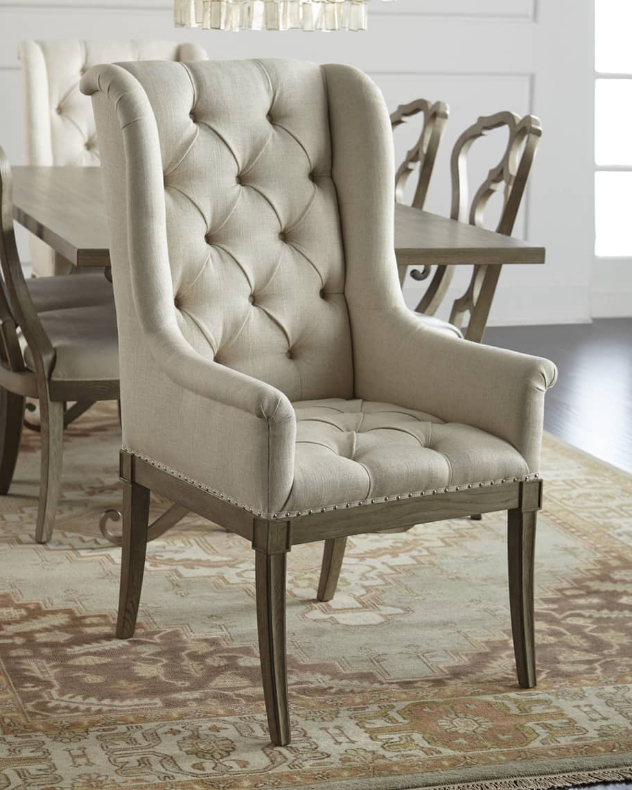 Wingback hostess dining chair clearance