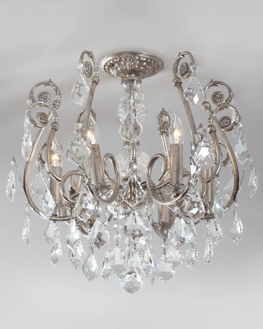 Small flush mount chandelier hot sale