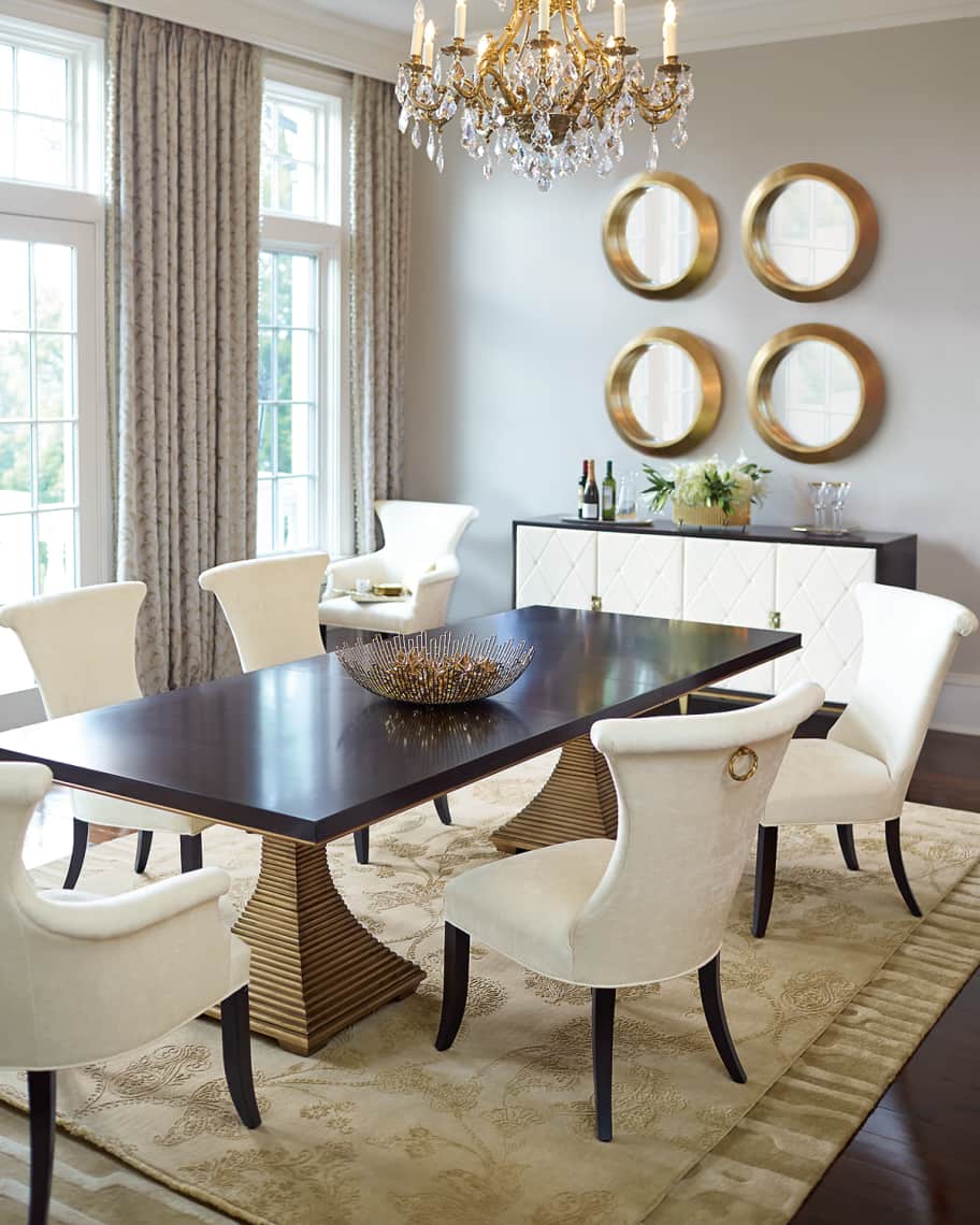Bernhardt Jet Set Double Pedestal Table Horchow