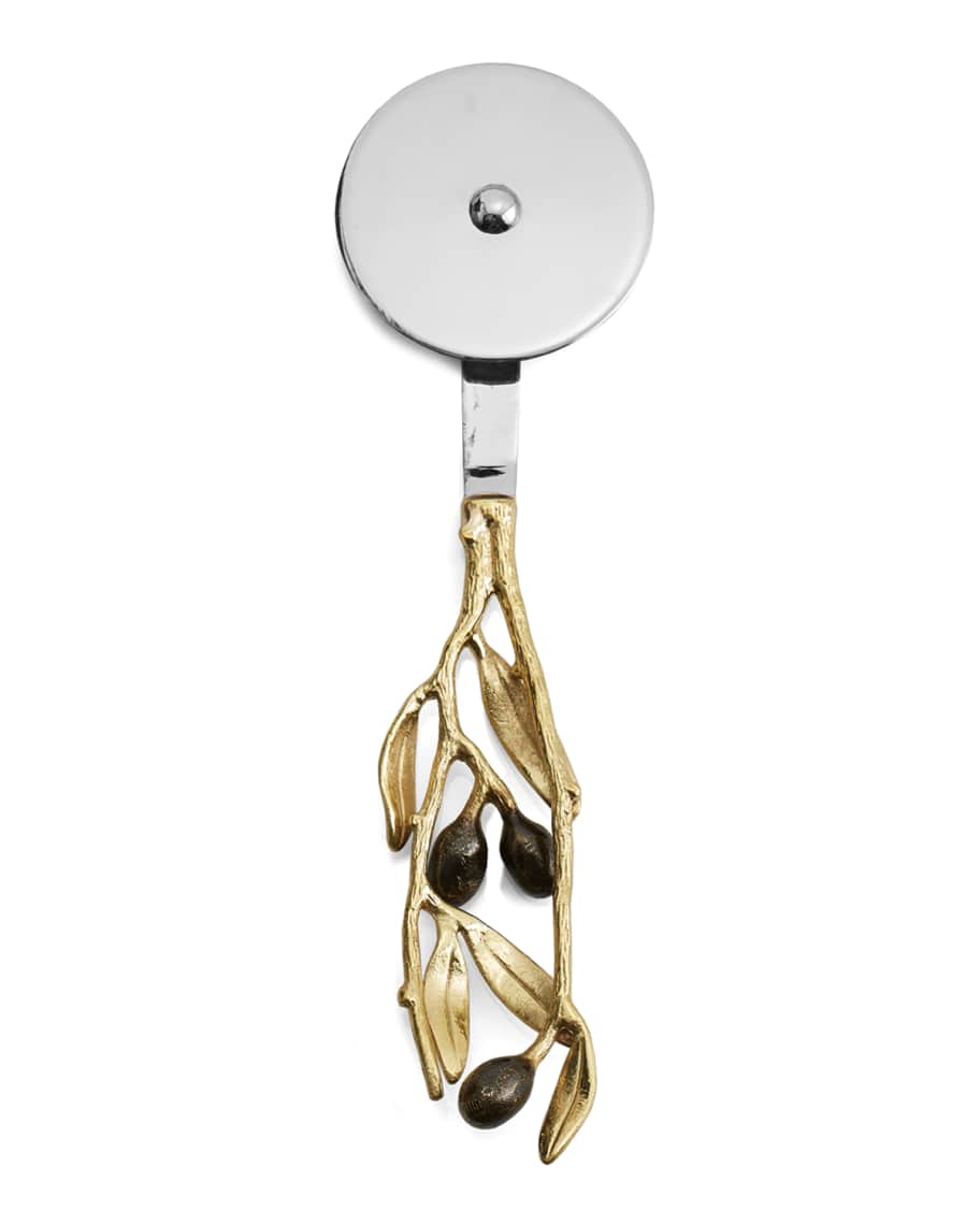 Image 1 of 1: Olive Branch Gold Pizza Cutter