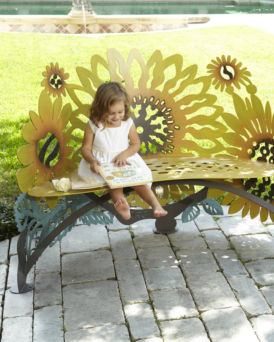 Yellow butterfly bench top
