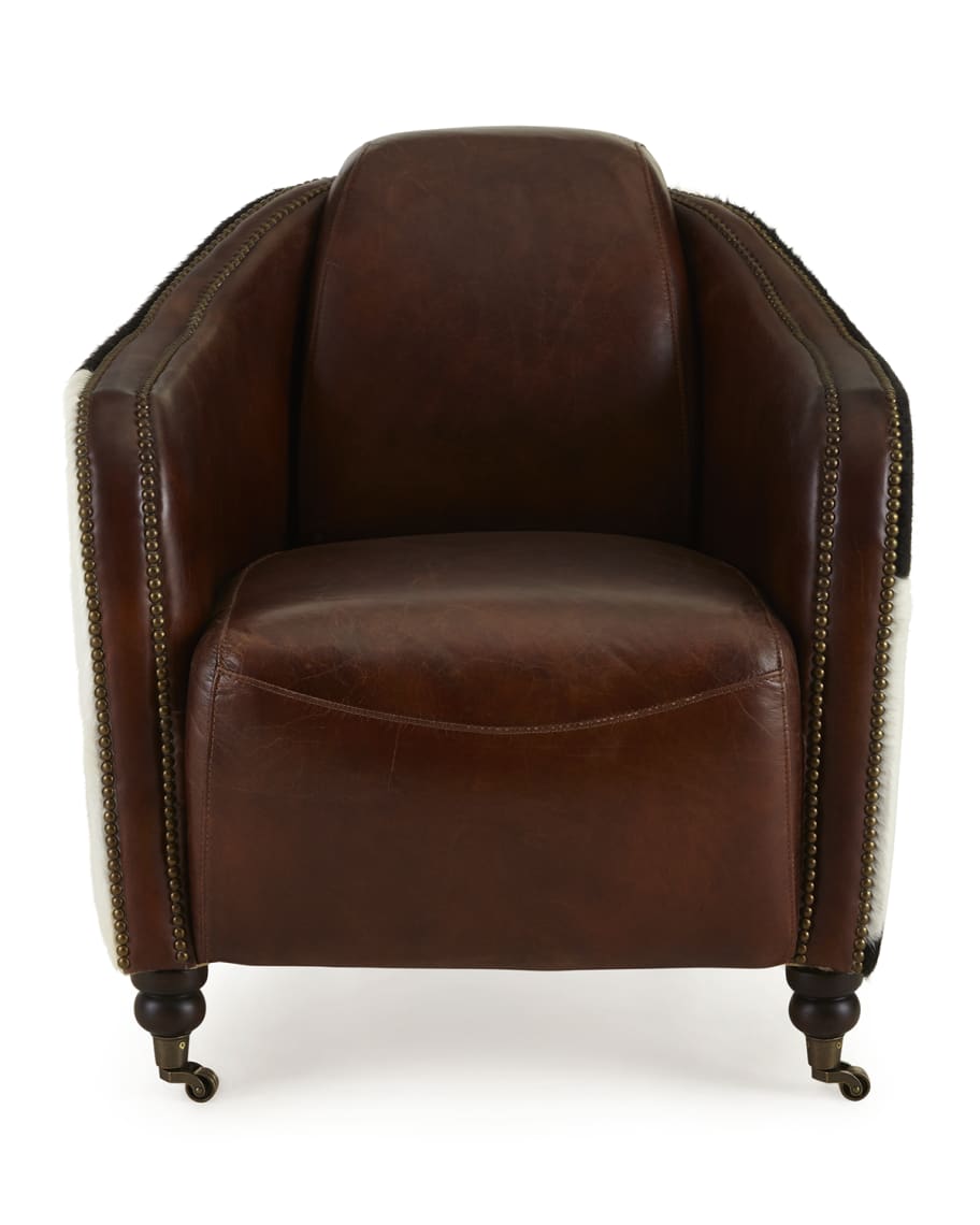 Image 2 of 4: Ramona Leather Club Chair