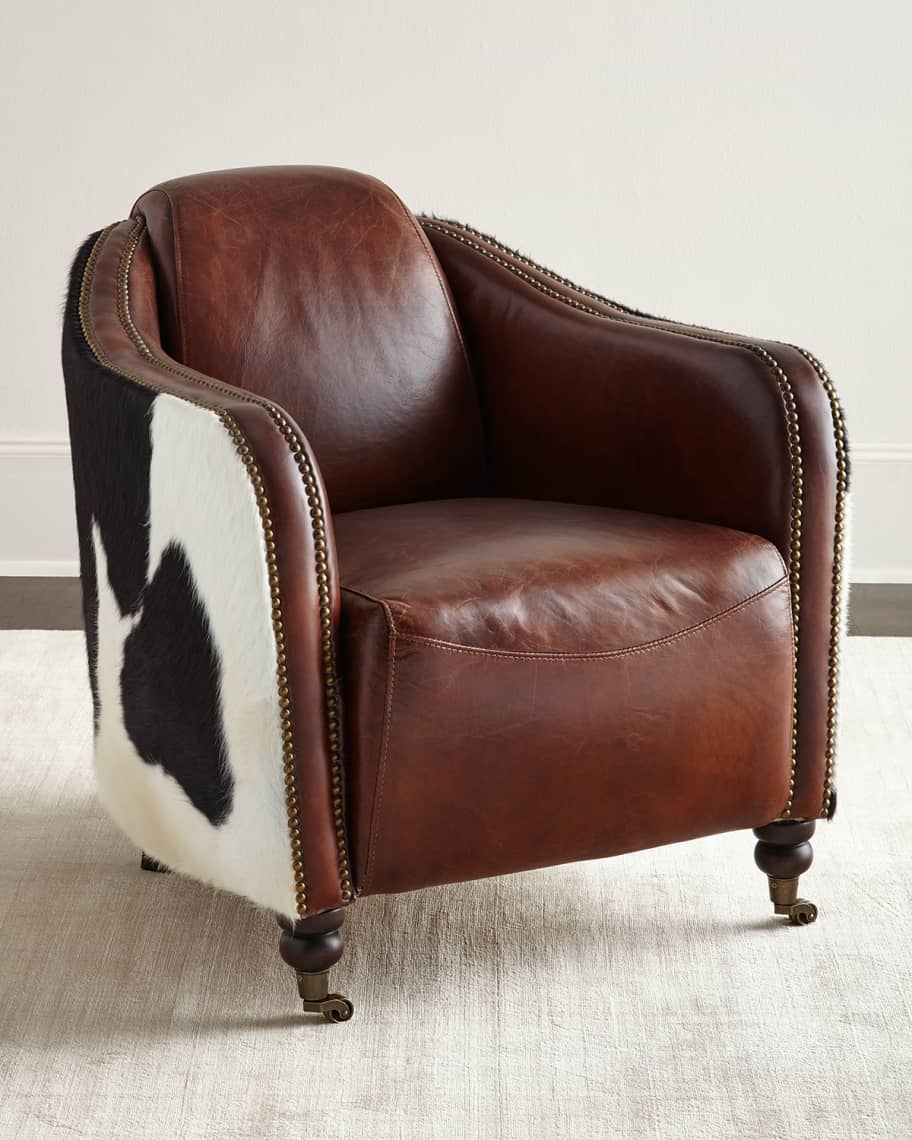 Image 1 of 4: Ramona Leather Club Chair