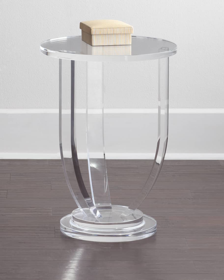 Interlude Home Bayberry Acrylic Side Table Horchow