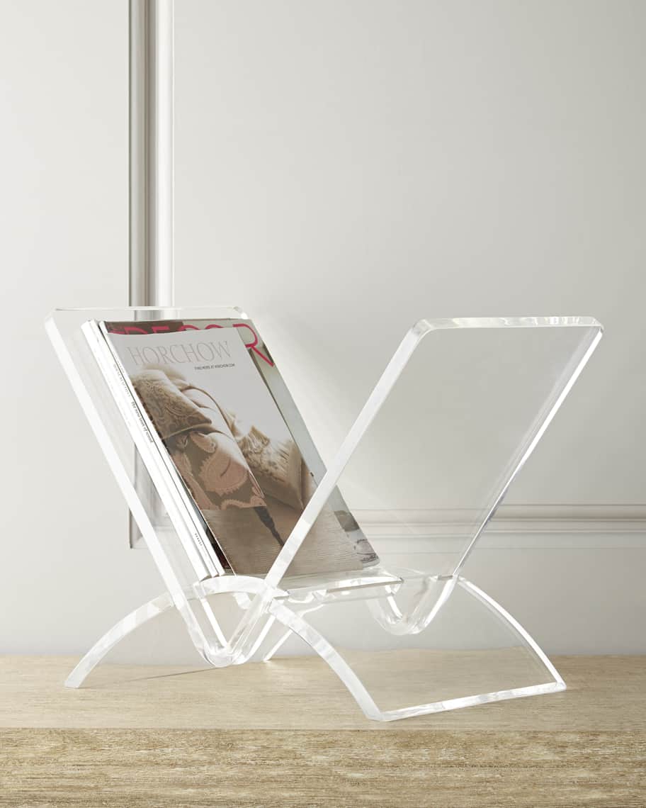 Interlude Home Versa Acrylic Magazine Rack
