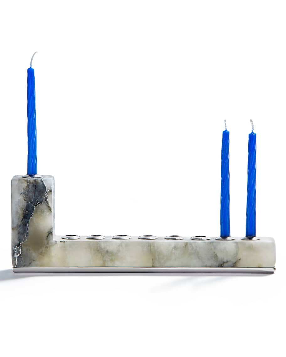 ANNA New York Brillante Menorah with Silver Hardware Horchow