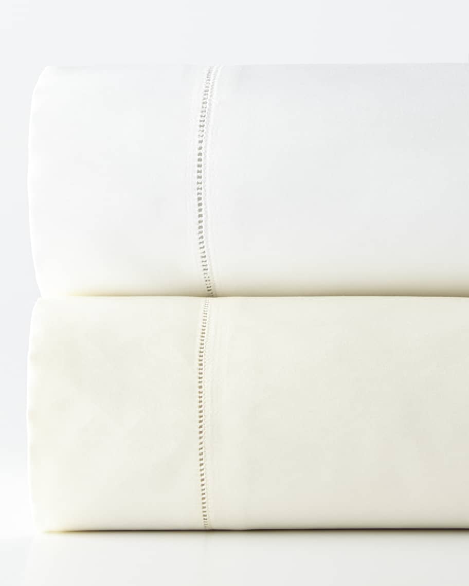 Image 1 of 2: King 1,020 Thread Count Solid Sateen Fitted Sheet