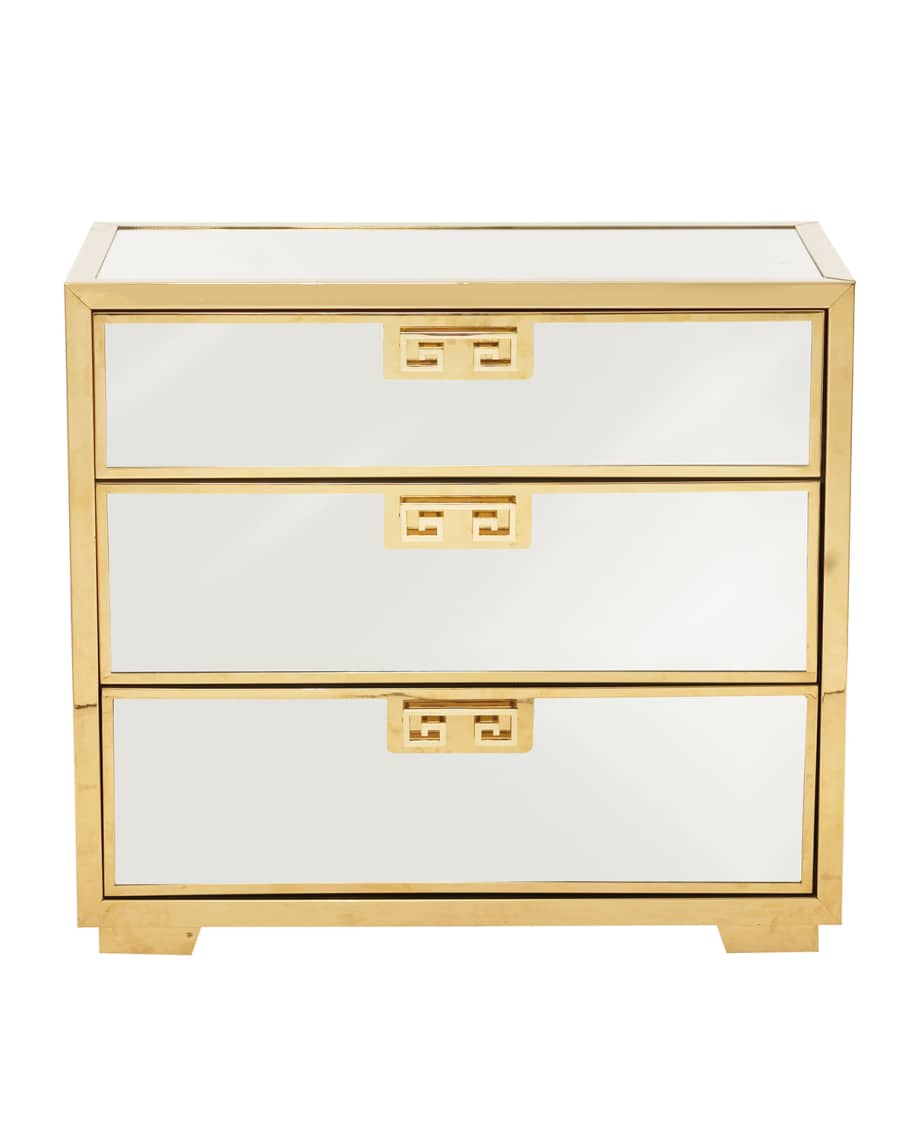 Bernhardt mirrored nightstand discount