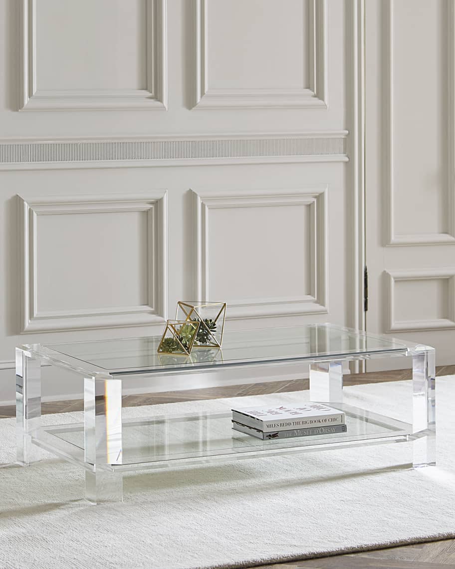 Acrylic shop coffee table