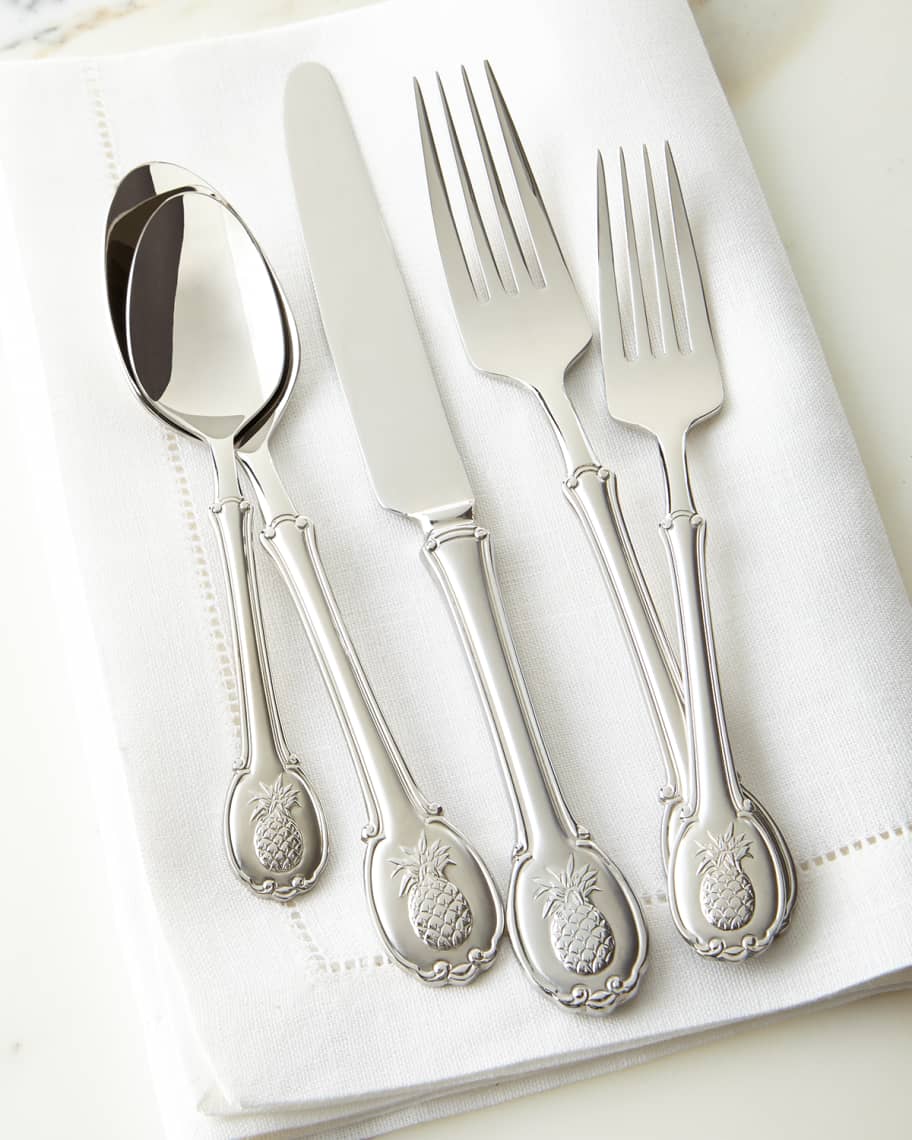 Image 1 of 2: 45-Piece Pineapple Flatware