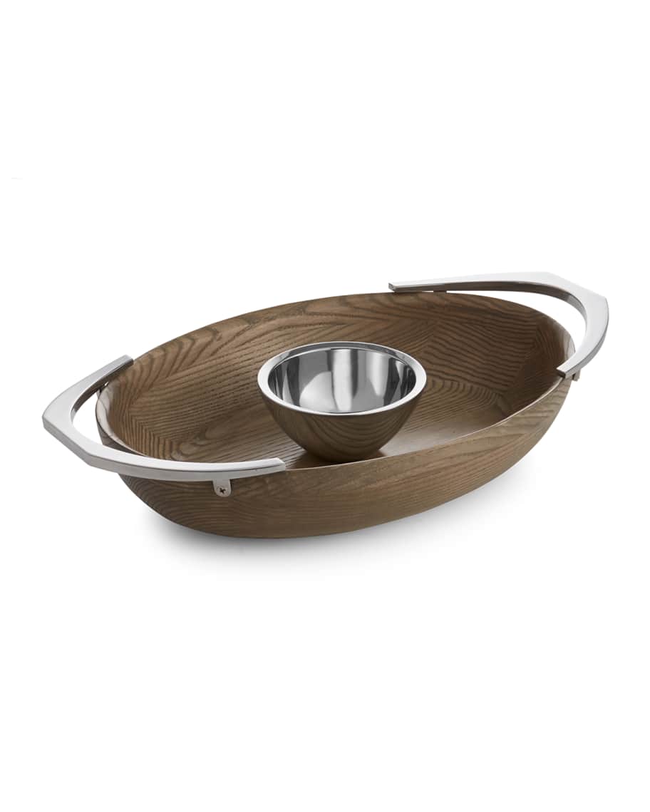 Nambé Nambe Oblong Nest Chip And Dip