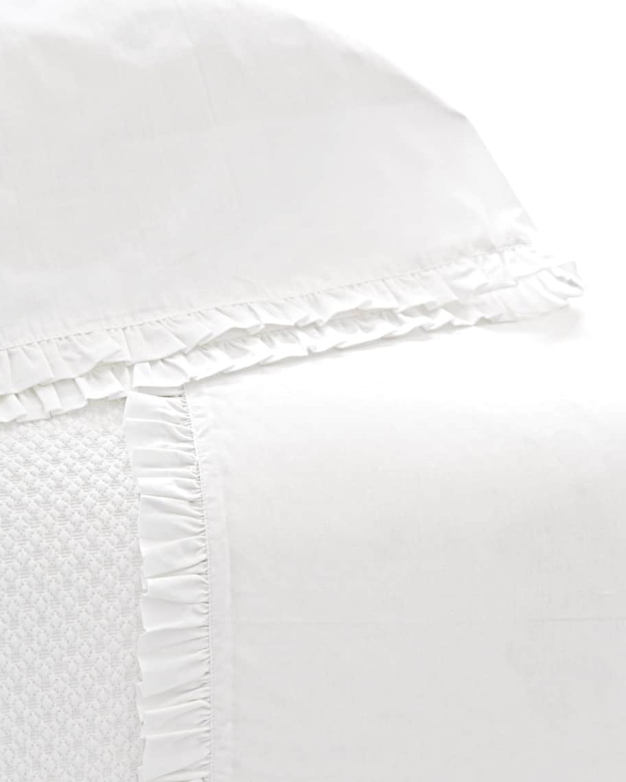 Image 1 of 1: Queen 200 Thread-Count Classic Ruffle Sheet Set