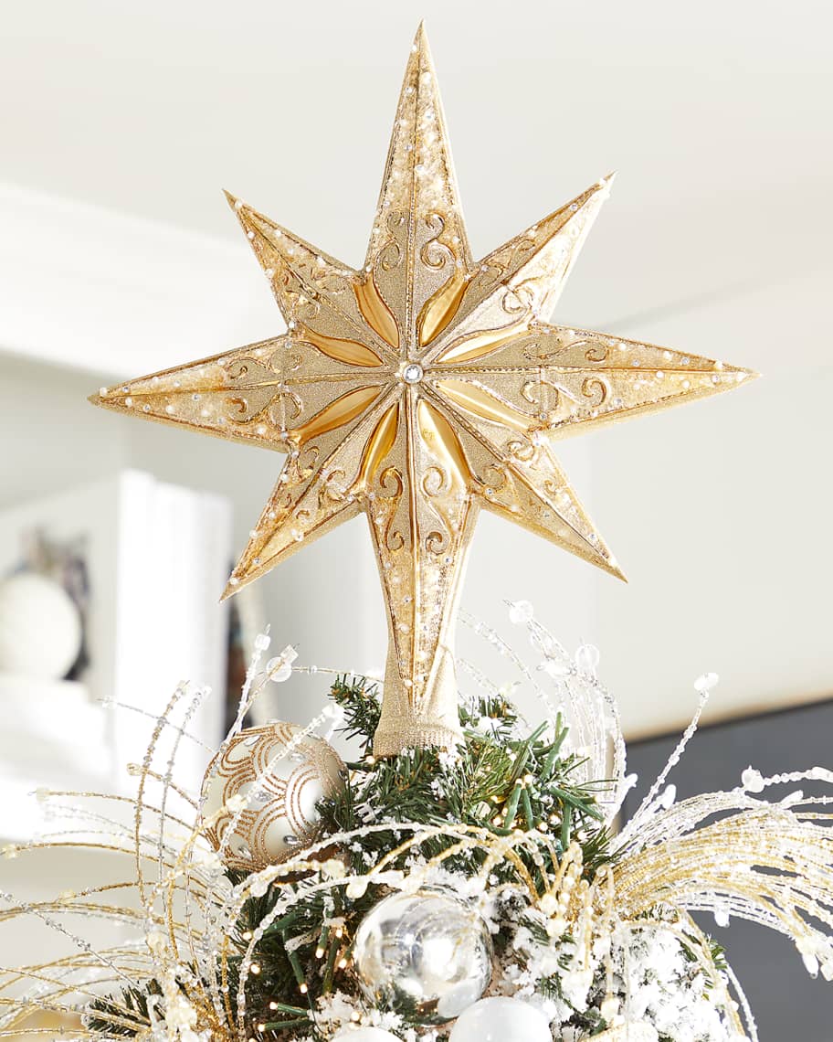 Gold star outlet christmas tree topper