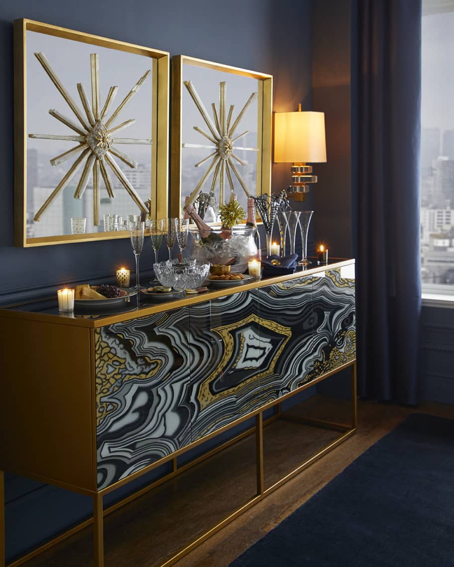 John-Richard Collection Nicola Painted-Agate Console | Horchow