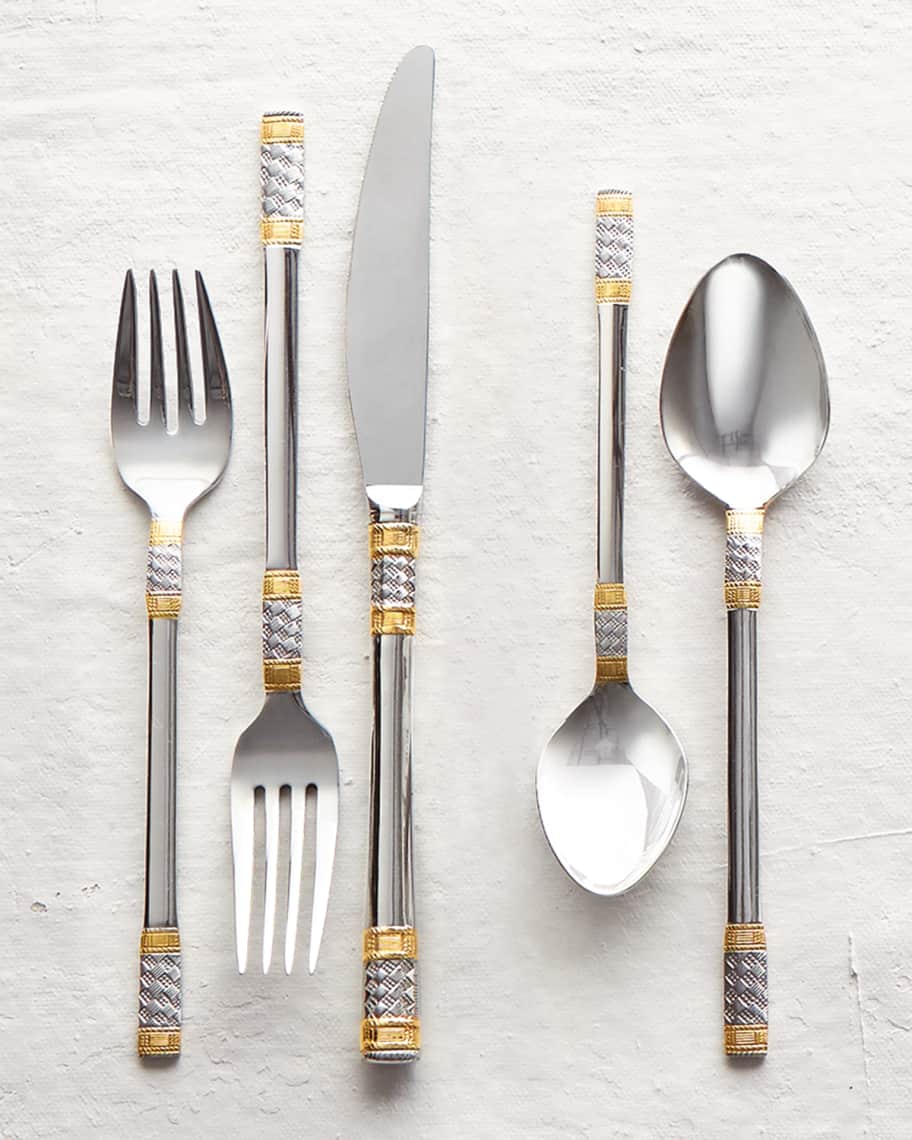 Image 1 of 1: 65-Piece Corsica Stainless Steel Flatware Service