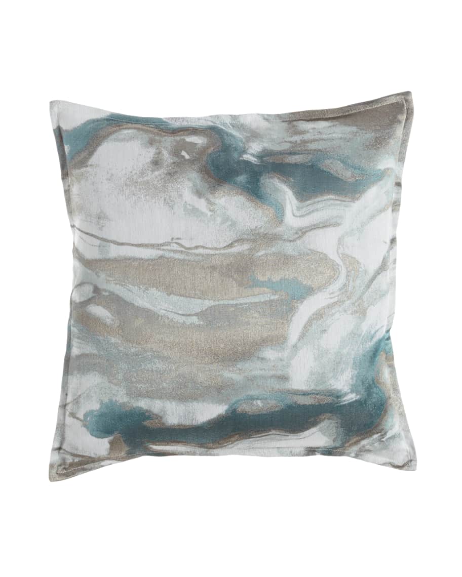 Image 1 of 2: Caspin Marbled Pillow, 22"Sq.