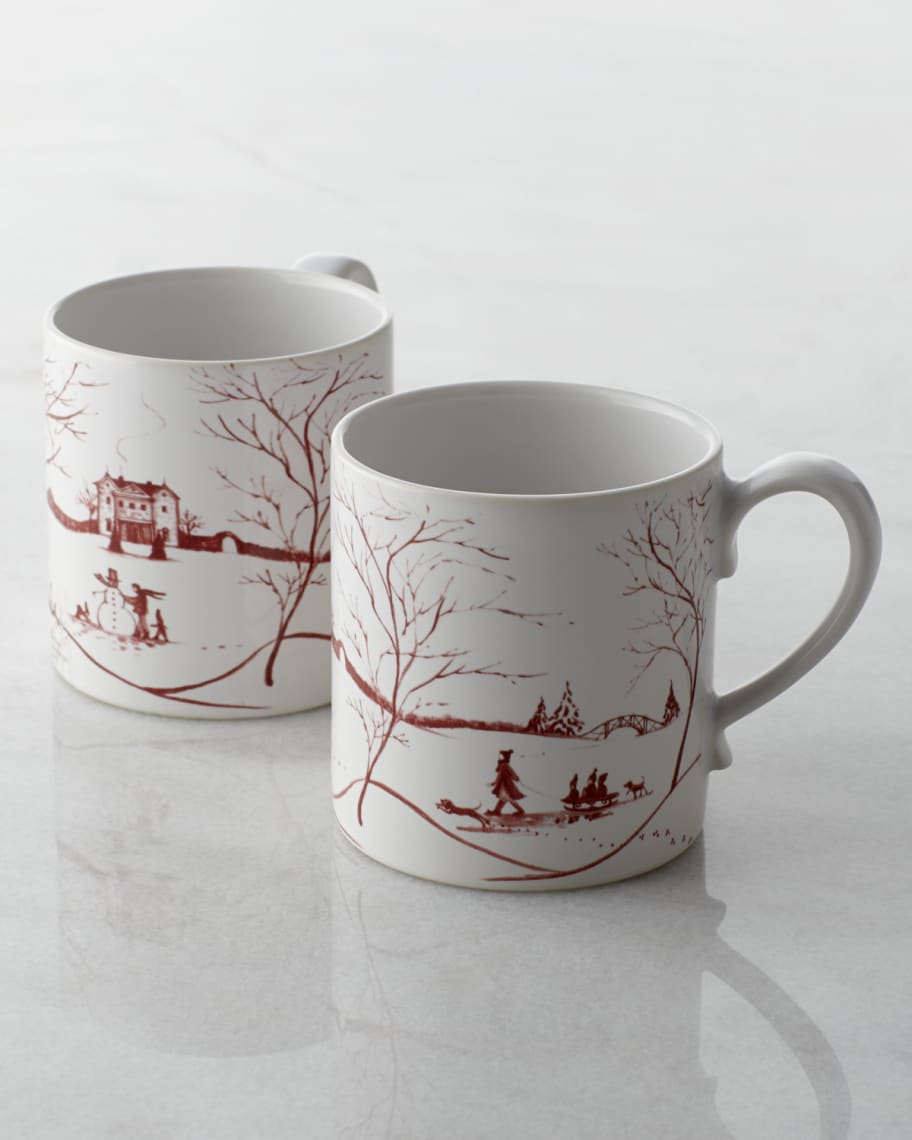 Image 1 of 1: Two Country Estate Winter Frolic Mugs