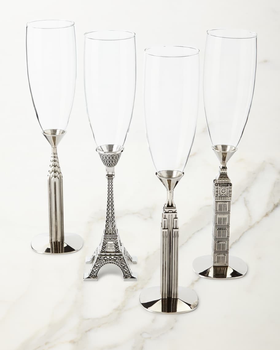Image 1 of 2: Traveler Champagne Glasses, Set of 4