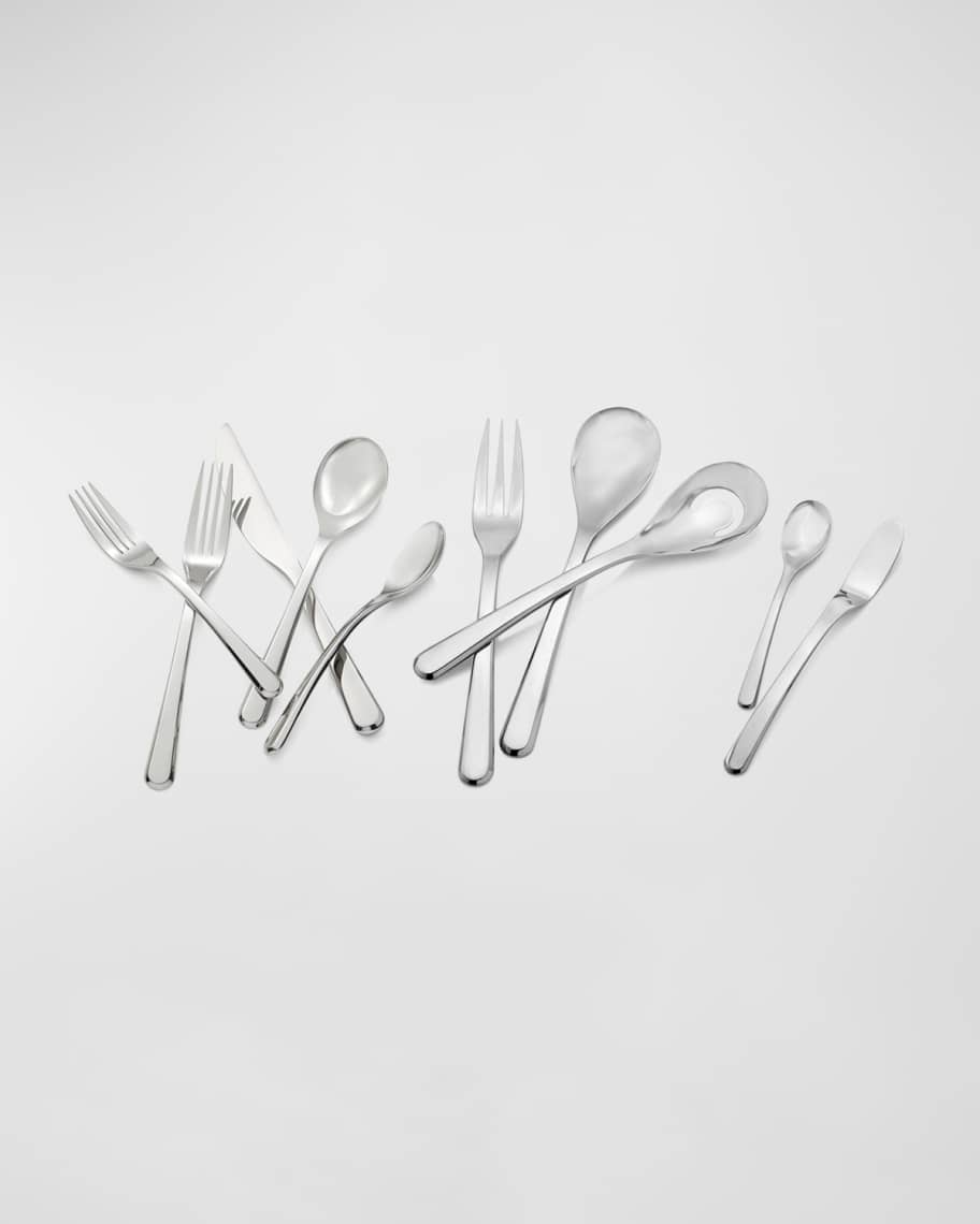Image 3 of 5: Aura 45-Piece Flatware Set