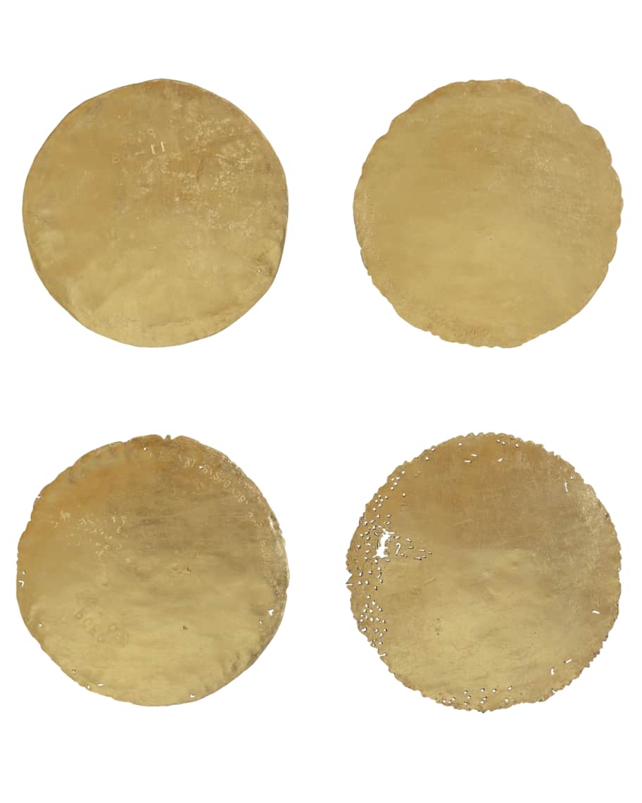 Image 3 of 3: Four Oil Drum Lid Art Pieces