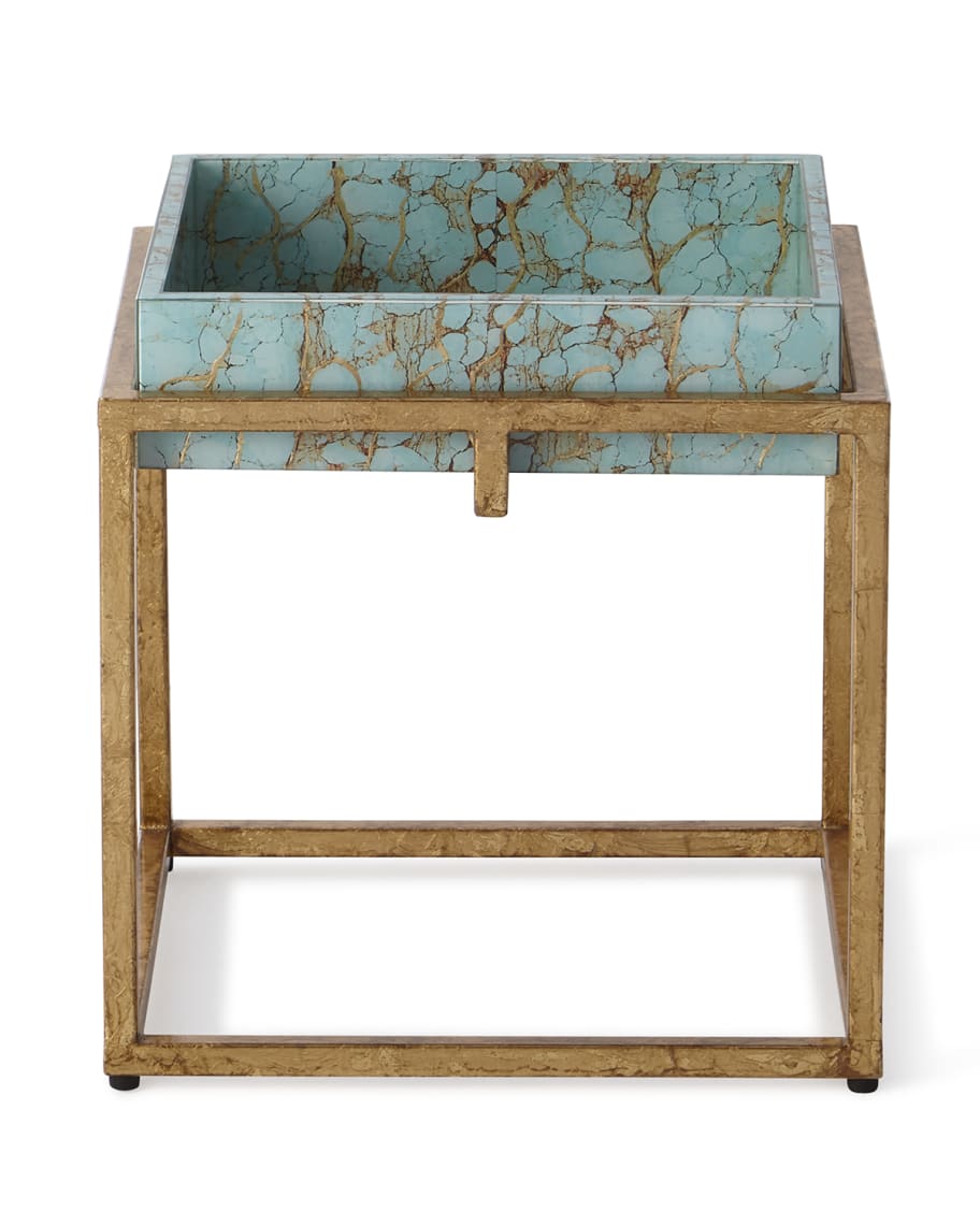 Image 3 of 4: Kiara Side Table with Removable Tray
