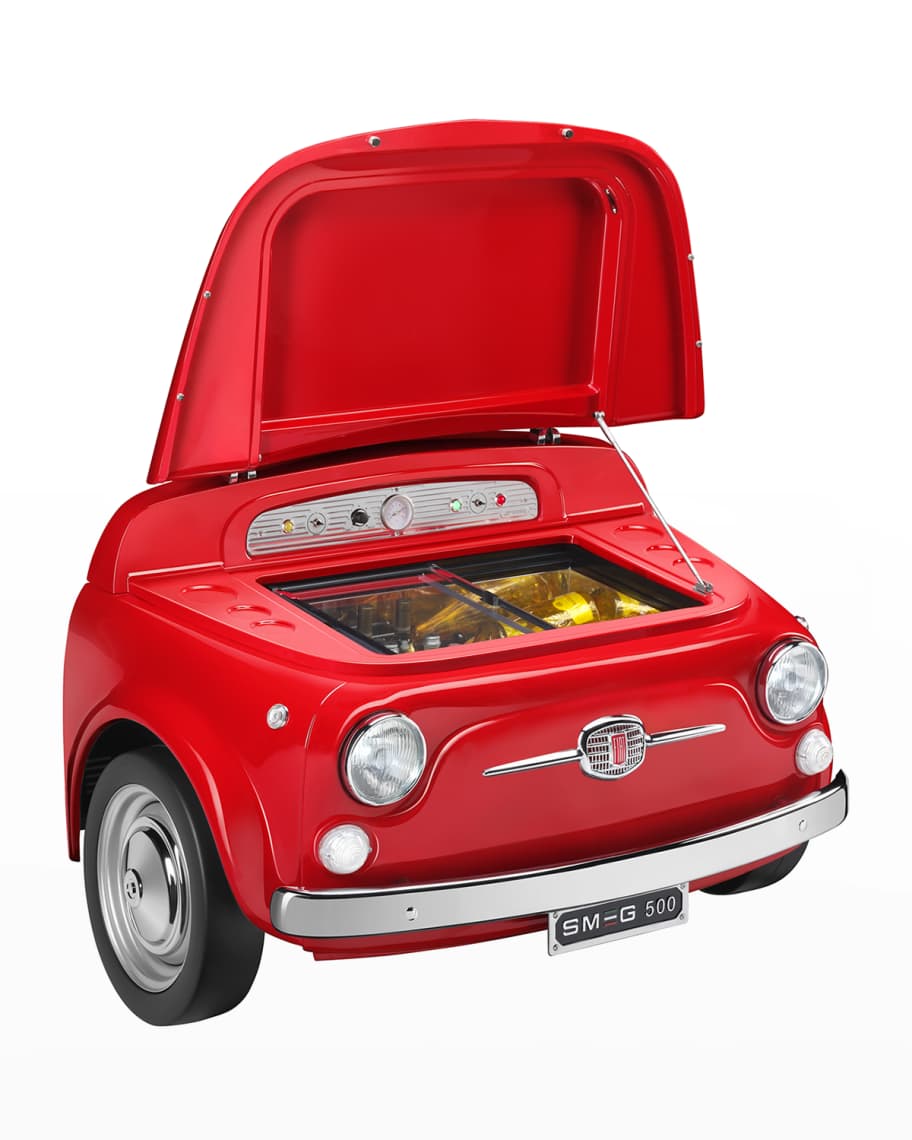 Image 1 of 5: FIAT X SMEG Red Electric Cooler