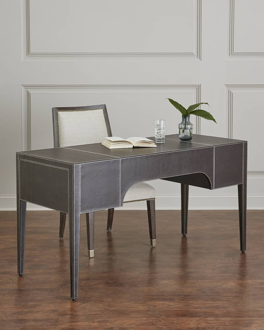Leather Clad Writing Table Leather Clad Writing Table