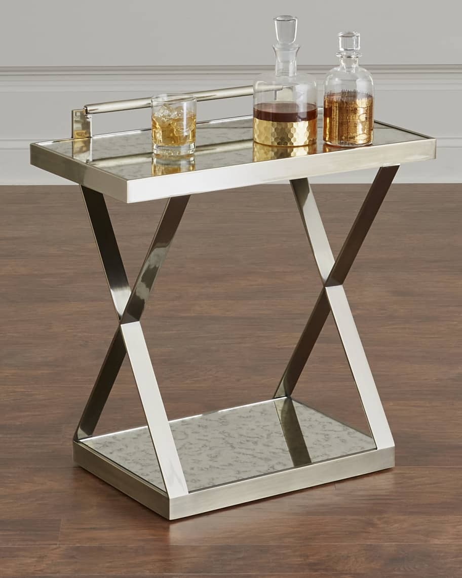 Image 1 of 1: Clarendon X-Frame Side Table