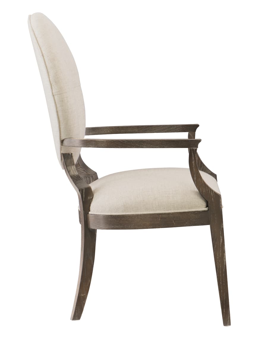 Image 2 of 3: Clarendon Oval-Back Arm Chair, Pair