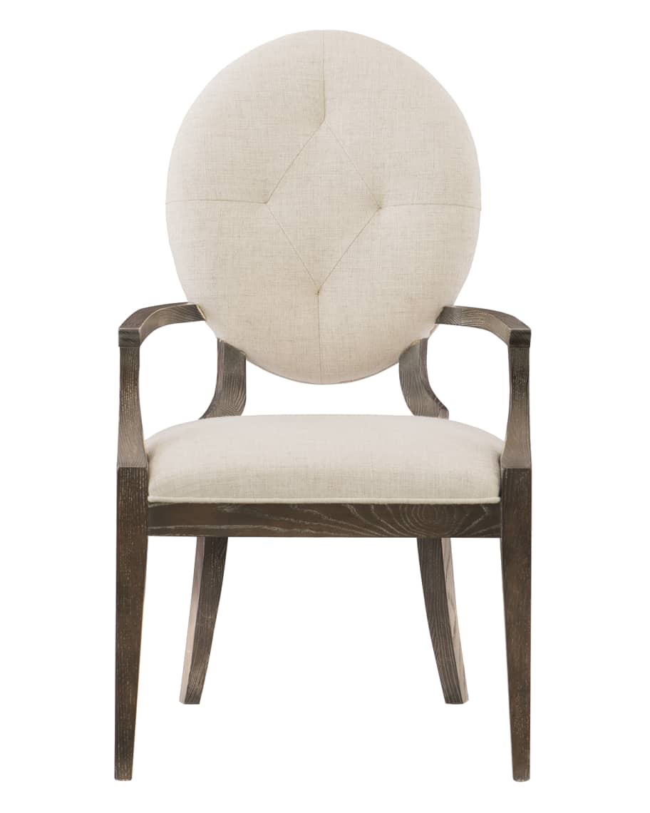Image 1 of 3: Clarendon Oval-Back Arm Chair, Pair