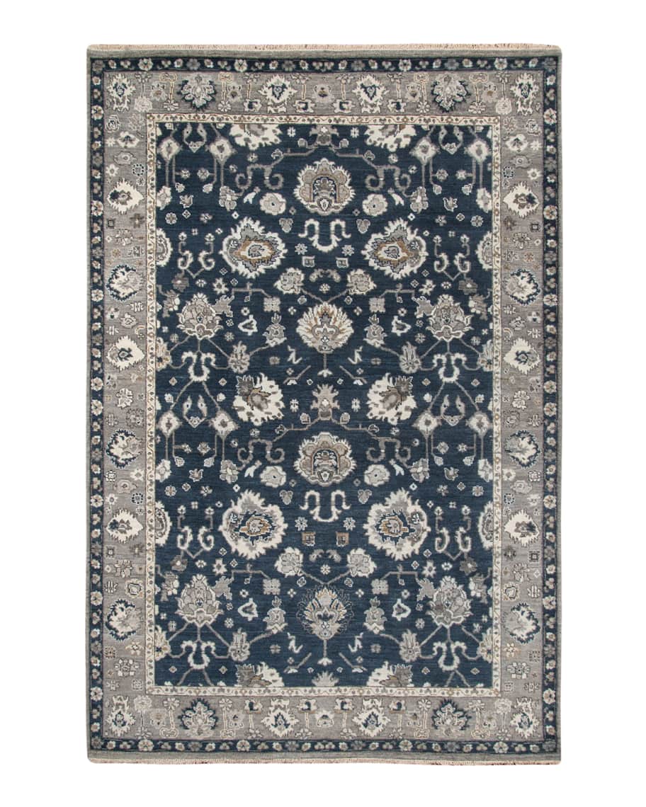 Image 2 of 5: Bluestar Hand-Knotted Rug, 8' x 10'