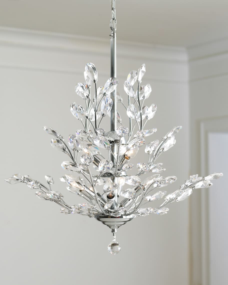 Silver leaf chandelier 2025