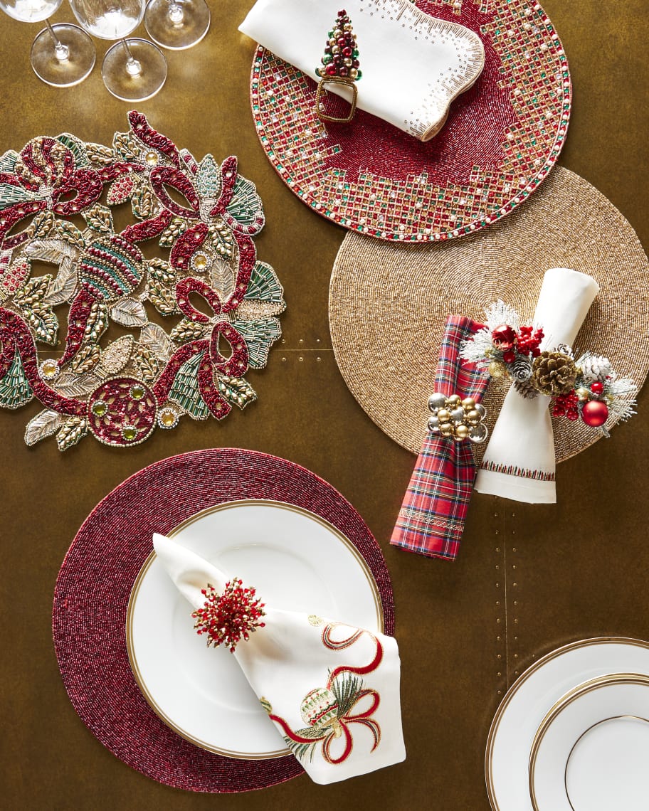 Image 2 of 2: Brilliant Napkin Ring - Red