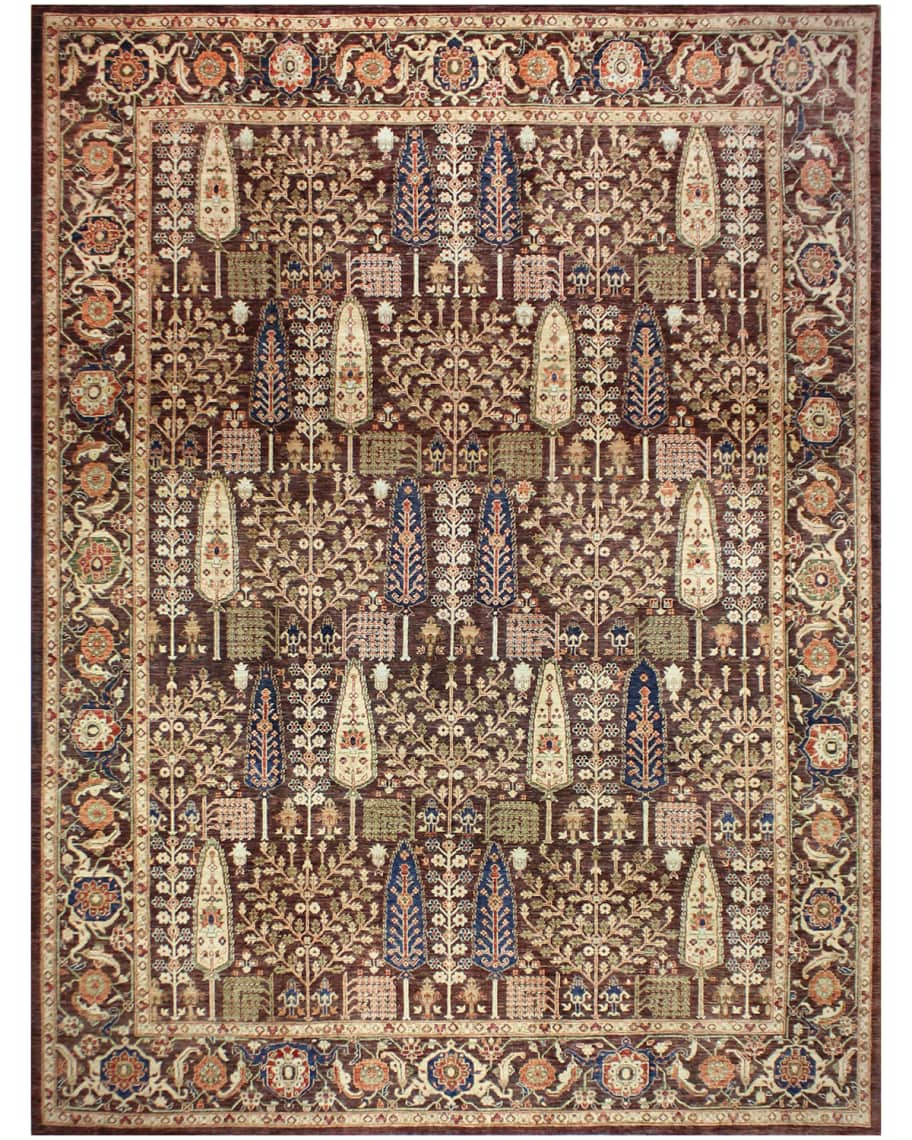 Image 1 of 2: Zabi One-of-a-Kind Hand-Knotted Rug, 9' x 11.8'