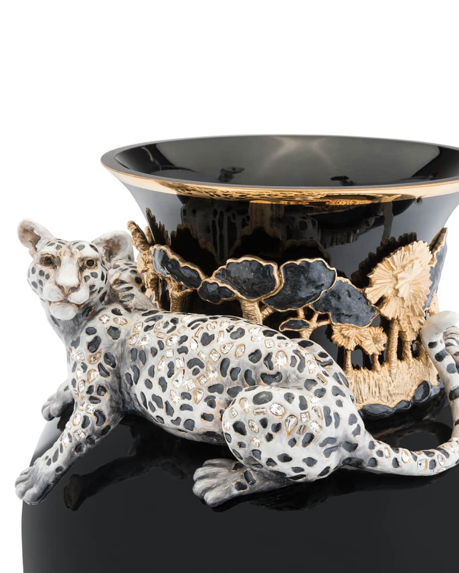 Image 3 of 3: Leopard Vase