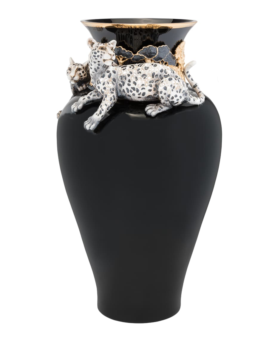 Image 1 of 3: Leopard Vase